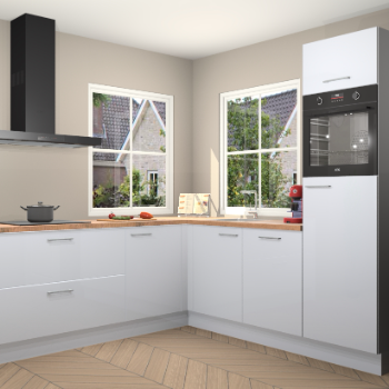 Sneeuwwitte hoogglans keuken Pai 109300