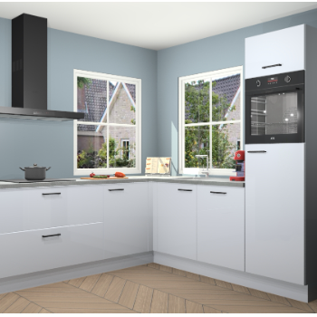 Sneeuwwitte hoogglans keuken Pai 109433