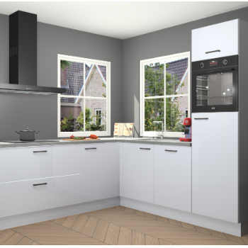 Sneeuwwitte hoogglans keuken Pai 109438