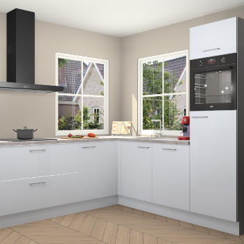 Sneeuwwitte hoogglans keuken Pai 109421