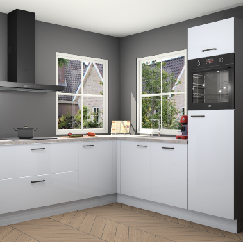 Sneeuwwitte hoogglans keuken Pai 109441