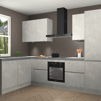 Beton Opaal greeploze keuken Beijing 109557