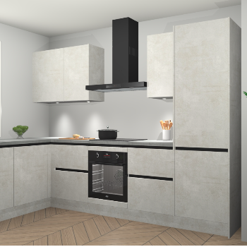 Beton Opaal greeploze keuken Beijing 109560