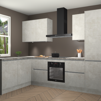 Beton Opaal greeploze keuken Beijing 109633