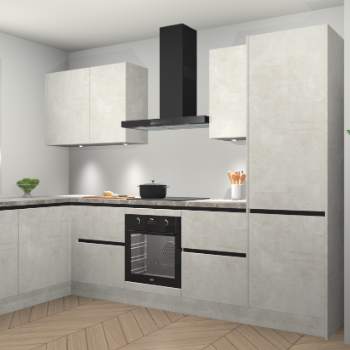 Beton Opaal greeploze keuken Beijing 109636