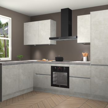 Beton Opaal greeploze keuken Beijing 109644