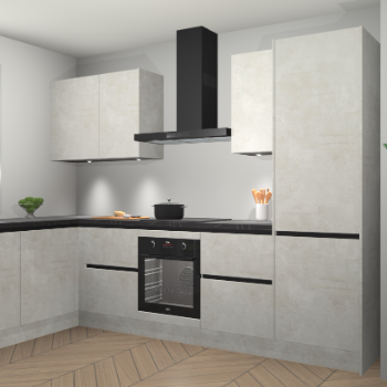 Beton Opaal greeploze keuken Beijing 109654