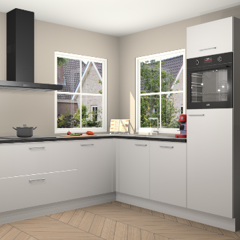 Zijdegrijze hoogglans keuken Pai 109455