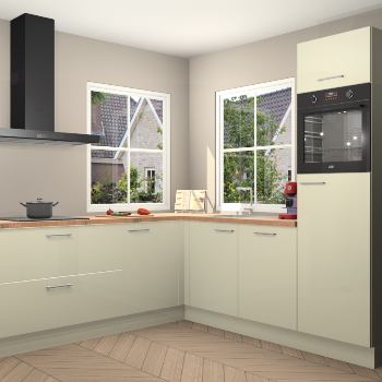 Magnolia hoogglans keuken Pai 109358