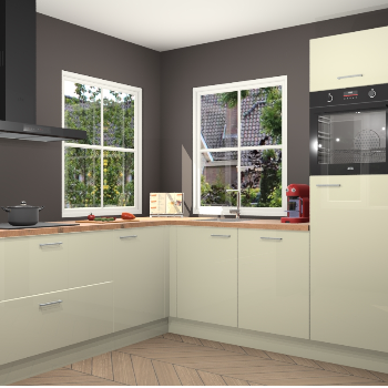 Magnolia hoogglans keuken Pai 109359