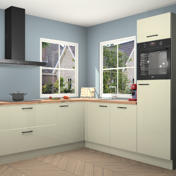 Magnolia hoogglans keuken Pai 109361