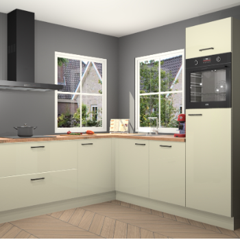 Magnolia hoogglans keuken Pai 109362