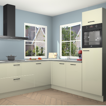 Magnolia hoogglans keuken Pai 109597