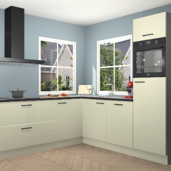 Magnolia hoogglans keuken Pai 109612