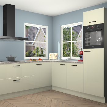 Magnolia hoogglans keuken Pai 109613