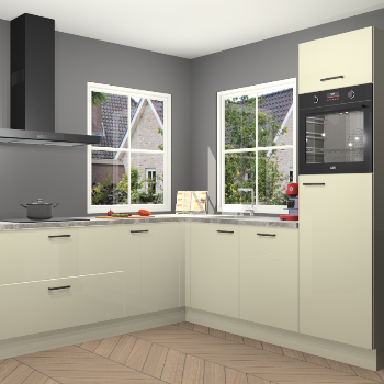 Magnolia hoogglans keuken Pai 109617