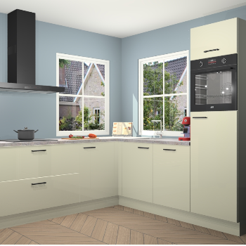 Magnolia hoogglans keuken Pai 109614