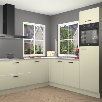 Magnolia hoogglans keuken Pai 109618