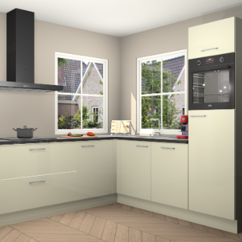 Magnolia hoogglans keuken Pai 109603