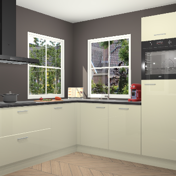 Magnolia hoogglans keuken Pai 109607