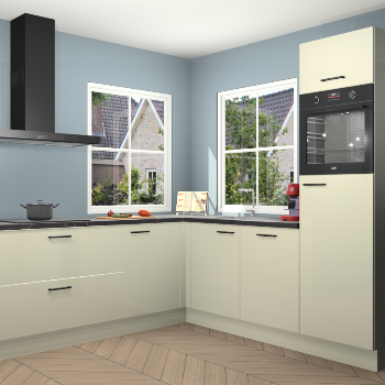 Magnolia hoogglans keuken Pai 109615