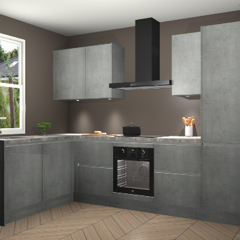 Beton Parelgrijs greeploze keuken Beijing 109809