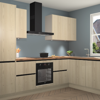 Vuren greeploze keuken Geneve 109799