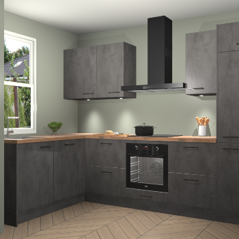 Beton Antraciet keuken Beijing 109875