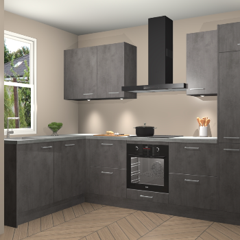 Beton Antraciet keuken Beijing 109884