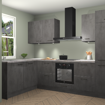 Beton Antraciet keuken Beijing 109939