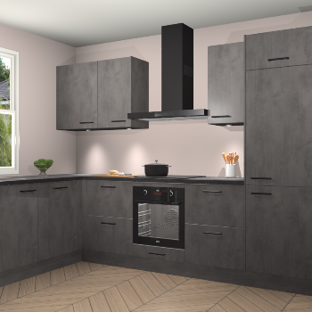 Beton Antraciet keuken Beijing 109944