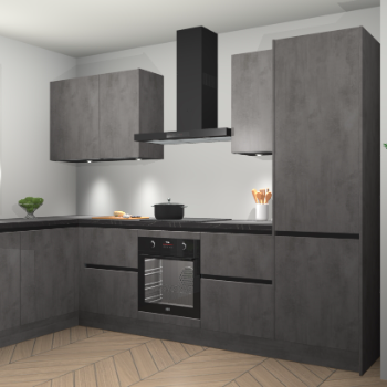Beton Antraciet greeploze keuken Beijing 109946