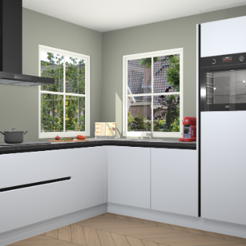 Sneeuwwitte greeploze keuken Pai 109712