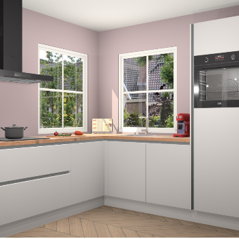 Zijdegrijze greeploze keuken Pai 109715