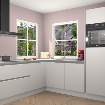 Zijdegrijze greeploze keuken Pai 109755