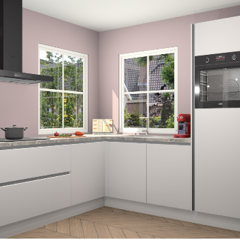 Zijdegrijze greeploze keuken Pai 109757