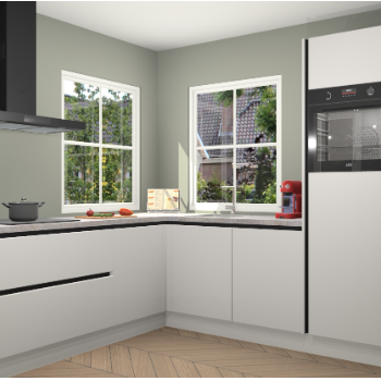 Zijdegrijze greeploze keuken Pai 109773