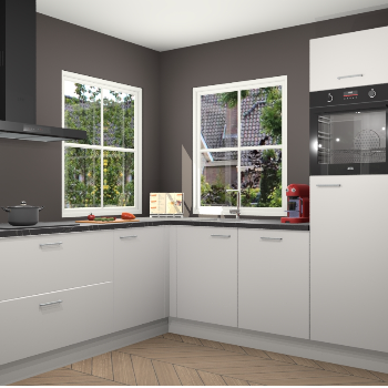 Zijdegrijze keuken Pai 109754