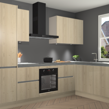 Vuren greeploze keuken Geneve 109802