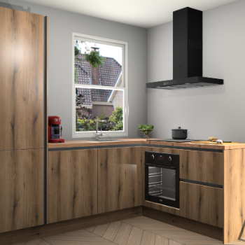 Goud Eiken greeploze keuken Phuket 109102