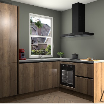 Goud Eiken greeploze keuken Phuket 109123