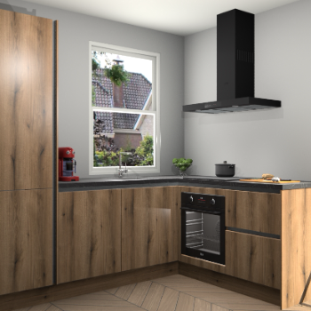 Goud Eiken greeploze keuken Phuket 109144