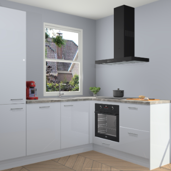 Sneeuwwitte hoogglans keuken Phuket 109263