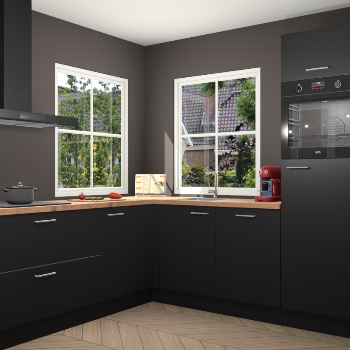 Zwarte keuken Pai 109726