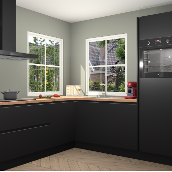 Zwarte greeploze keuken Pai 109730