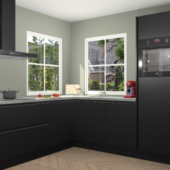 Zwarte greeploze keuken Pai 109984