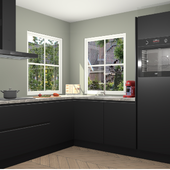 Zwarte greeploze keuken Pai 109986