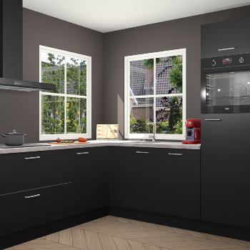 Zwarte keuken Pai 109967