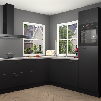 Zwarte keuken Pai 109982