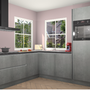 Beton Parelgrijs greeploze keuken Pai 110160